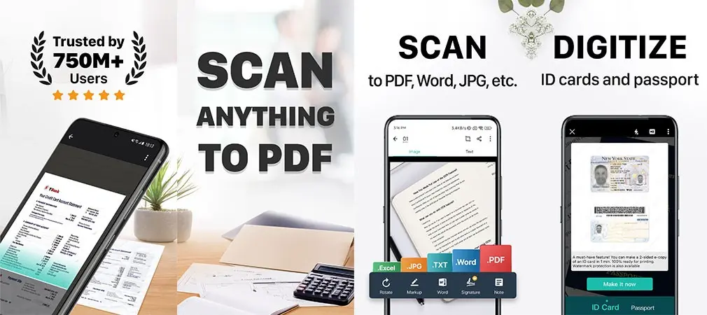 برنامه اسکن CamScanner