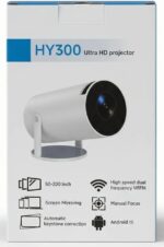 Tanmashi Projector HY300 ویدئو پروژکتور هوشمند قابل حمل - Image 3